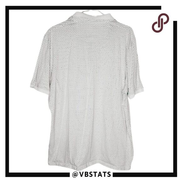 Ted Baker Men's In Ted We Trust Geometric Short Sleeve Polo Shirt White Size 7 - Picture 2 of 8